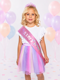 5th Birthday Princess Tiara & Sash Set